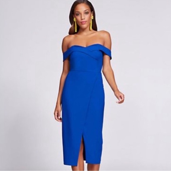 Gabriel Union New York & Co dress//Small//Blue*New‎ with tags - Picture 1 of 9